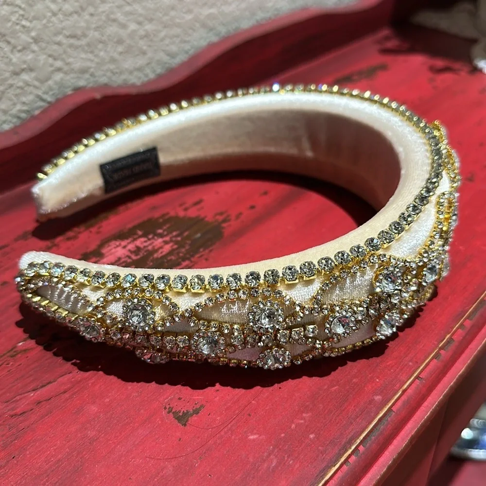 New Elegant Gold and Silver Embellished Headband @cathclasscloset